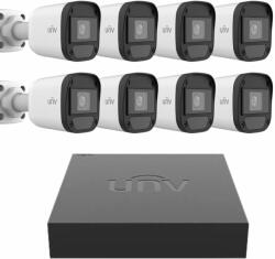 Rovision Kit supraveghere Uniview 8 camere 2MP IR 20m XVR 8 canale 2MP + 2 canale IP 6MP SafetyGuard Surveillance