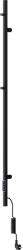 Mexen Pino, elektromos melegítő törölközőtartóval 1405x32 mm, 75 W, fekete, W301-1405-032-00-70 (W301-1405-032-00-70)