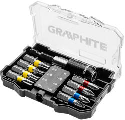 GRAPHITE Set biti cu adaptor graphite 56H614 HardWork ToolsRange Surubelnita