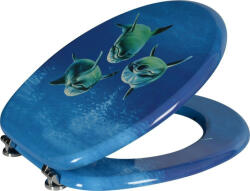 SAPHO Funny WC-ülőke univerzális réz pánttal, kék HY-S115 (HY-S115)