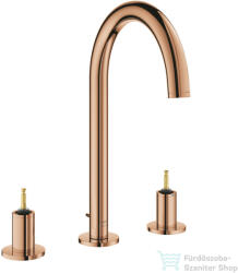 GROHE ATRIO PRIVATE L 3 üléses mosdó csaptelep fogantyú nélkül, automata leeresztővel, Warm Sunset 20593DA0 (20593DA0)