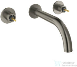 GROHE ATRIO PRIVATE falsík alatti mosdó csaptelep 18 cm-es kifolyóval, fogantyú és belső egység nélkül, Brushed Hard Graphite 20587AL0 (20587AL0)