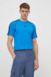 adidas Originals pamut póló férfi, mintás, IS2830 - kék M