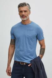 Medicine pamut póló férfi, sima - kék XL - answear - 4 990 Ft