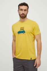 La Sportiva t-shirt Cinquecento sárga, férfi, nyomott mintás, N55735735 - sárga M