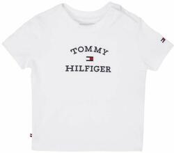 Tommy Hilfiger újszülött póló fehér - fehér 80 - answear - 8 990 Ft