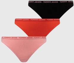 Tommy Jeans tanga 3 db piros - piros XS