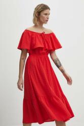 ANSWEAR ruha piros, midi, harang alakú - piros L - answear - 17 985 Ft