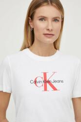Calvin Klein Jeans pamut póló női, fehér - fehér XS - answear - 18 990 Ft