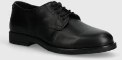 Calvin Klein bőr félcipő DERBY fekete, férfi, HM0HM01246 - fekete Férfi 43