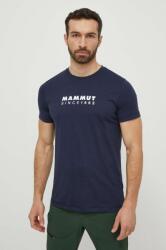 MAMMUT sportos póló Mammut Core sötétkék, nyomott mintás - sötétkék S