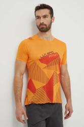 La Sportiva sportos póló Comp narancssárga, nyomott mintás, F38102322 - narancssárga XL