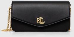 Lauren Ralph Lauren bőr táska fekete - fekete Univerzális méret - answear - 112 190 Ft
