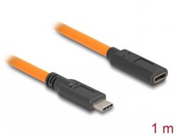 Delock Cablu prelungitor USB 3.1 type C pentru tethered shooting T-m 1m Orange (Delock-87960)