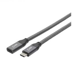 HICON Cablu prelungitor USB 3.2 Gen2 Type C T-M brodat 1m (HI-U3CF-0100)