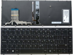 HP ZBook 15 G3, G4 gyári új US angol kiosztású fekete keretes, billentyűzet (848311-211)