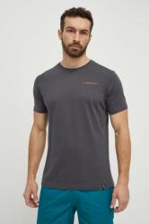 La Sportiva t-shirt Boulder szürke, férfi, nyomott mintás, F36900322 - szürke XL