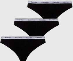 Calvin Klein Underwear tanga 3 db fekete, 000QD5209E - fekete L