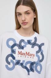 Max Mara Leisure pamut póló női, fehér - fehér S - answear - 59 990 Ft