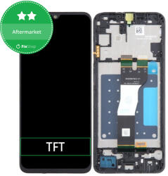 Samsung Galaxy A05s A057G - LCD Kijelző + Érintőüveg + Keret (Black) TFT, Black