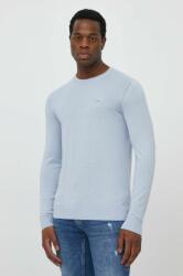 Calvin Klein pulóver selyemkeverékből könnyű - kék L