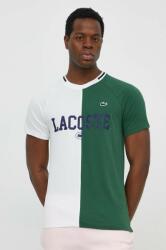 Lacoste t-shirt fehér, férfi, mintás - fehér XL