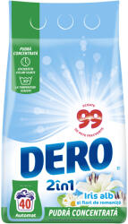 DERO Detergent automat, 3 kg, 40 spalari, 2in1 Iris alb si flori de romanita