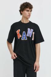 Karl Kani pamut póló fekete, férfi, nyomott mintás - fekete S - answear - 10 990 Ft