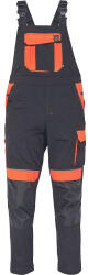 CERVA Max Vivo munkavédelmi kantáros nadrág fekete/narancs színben (03530043C1064)