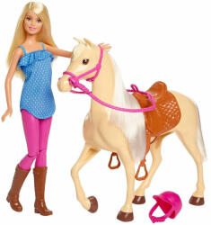 Mattel Barbie lovas szett babával (FXH13)