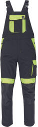 CERVA Max Vivo munkavédelmi kantáros nadrág fekete/sárga színben (0353004364066)