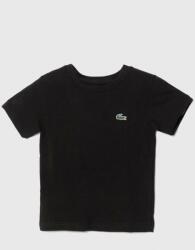 Lacoste gyerek póló fekete, sima - fekete 116 - answear - 14 990 Ft
