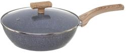 Secret de Gourmet Tigaie Wok Forge, granit, 28 x 11.5 cm, cu inductie, cu capac