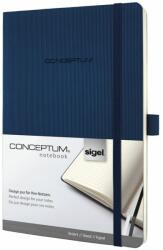 Sigel Conceptum notesz, vonalas, A5, 14, 8x21cm, s. kék, számozott oldalak, gumipánt, Softcover (C0327)