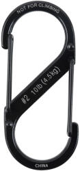 NiteIze S -Biner® acél dupla karabiner #2 - Fekete (SB2-03-01)