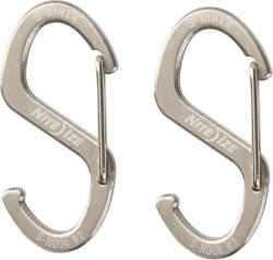 NiteIze S -Biner® Hook 'n Hold S -Hook - kicsil - 2-es csomag (SBHS-11-2R3)