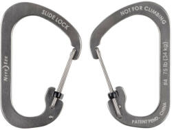 NiteIze CSL4-11-R6 Slidelock® karabiner acél #4 - acél (CSL4-11-R6)