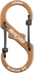 NiteIze S -Biner® Slidelock® alumínium #3 - Coyote (LSBA3-29BG-R6)