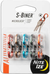 NiteIze LSBMA-A2-5R7 S -Biner® Microlock® alumínium - 5 csomag - vegyes (LSBMA-A2-5R7)