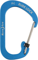 NiteIze CSLA4-03-R6 Slidelock® karabiner alumínium #4 - kék (CSLA4-03-R6)