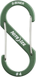 NiteIze S -Biner® alumínium dupla karabiner #4 - Olive (SBA4-08-R6)
