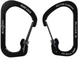 NiteIze Slidelock® karabiner acél #3 - Fekete (CSL3-01-R6)