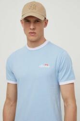 Ellesse pamut póló Meduno T-Shirt sötétkék, férfi, nyomott mintás, SHR10164 - kék XL