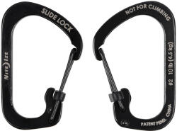 NiteIze Slidelock® karabiner acél #2 - Fekete (CSL2-01-R6)