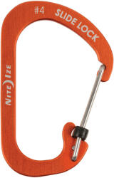 NiteIze CSLA4-19-R6 Slidelock® karabiner alumínium #4 - Orange (CSLA4-19-R6)