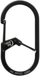 NiteIze G -Series® dupla kamrás karabiner #2 - Fekete (GS2-01-R6)