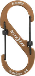 NiteIze LSBA4-29BG-R6 S -Biner® Slidelock® alumínium #4 - Coyote (LSBA4-29BG-R6)