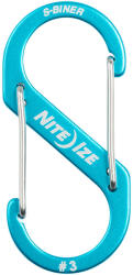 NiteIze SBA3-03-R6 S -biner® alumínium dupla karabiner #3 - kék (SBA3-03-R6)