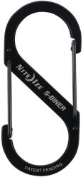 NiteIze SB4-03-01 S -Biner® acél dupla karabiner #4 - Fekete (SB4-03-01)