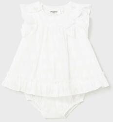 Mayoral Newborn baba ruha fehér, mini, harang alakú - fehér 75